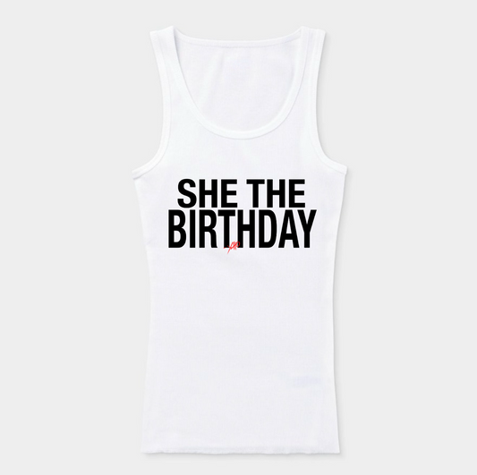 Birthday Slogan Tank Top